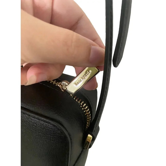 Kate Spade Staci Mini Camera Bag Black Leather - Picture 8 of 9